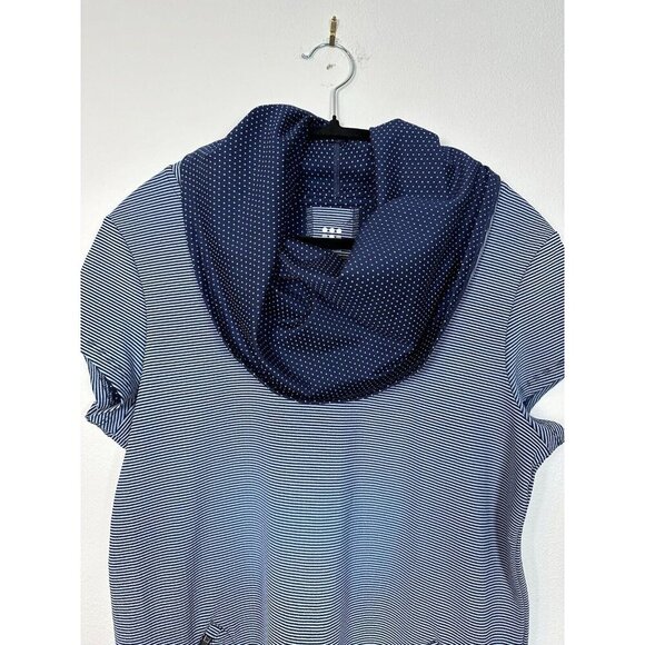 Title Nine Womens‎ Layli Cowl Neck Short Sleeve Mini Athletic Dress Size M Blue - Picture 13 of 13